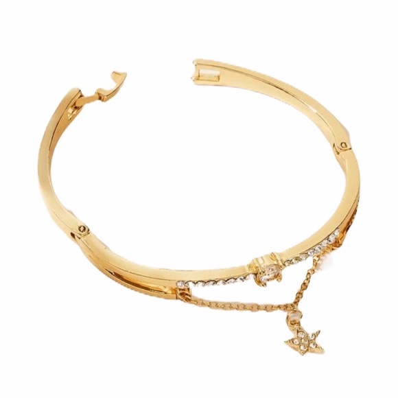Gold star and rhinestone bracelet - Picture 4 of 5